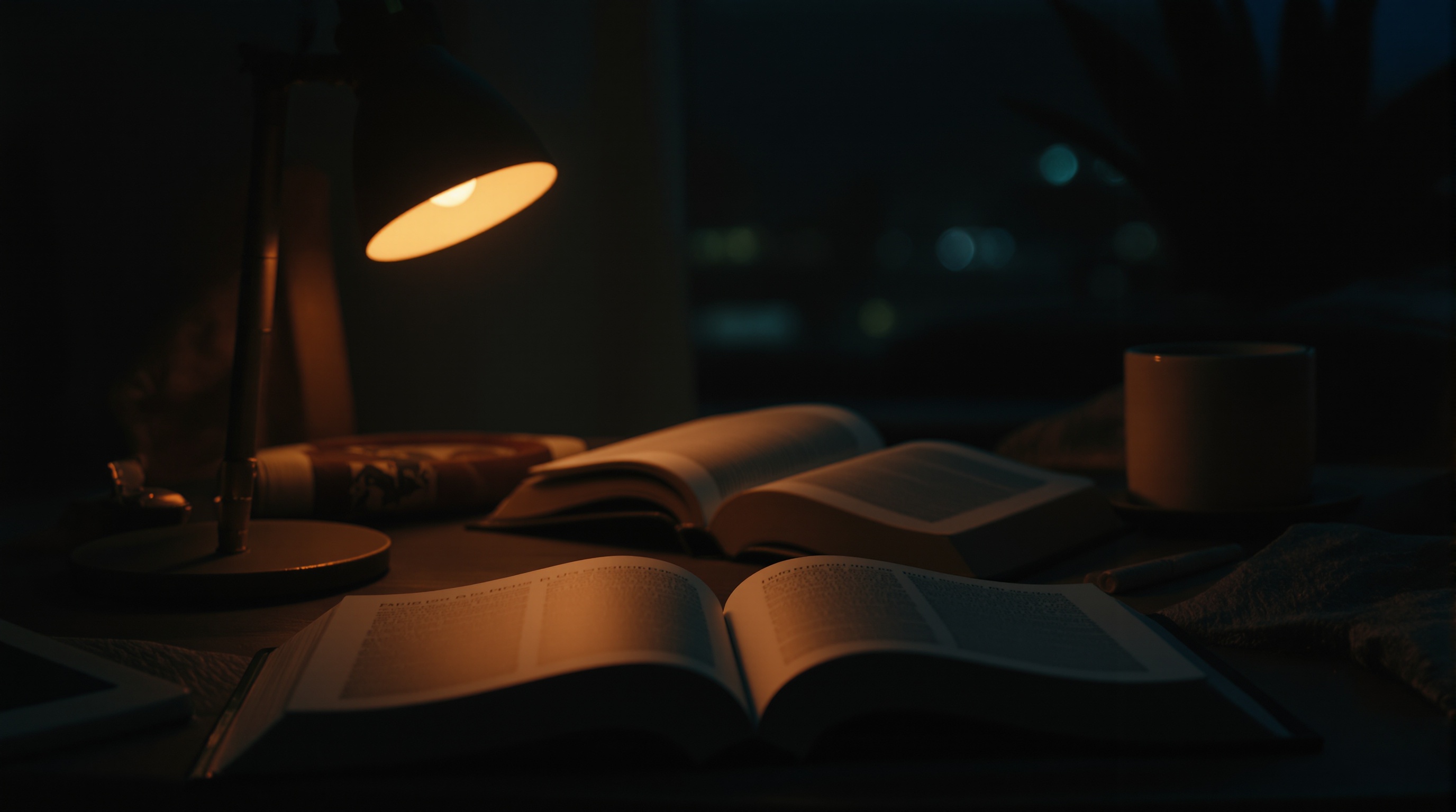 Ciepłe biurko z książką i czytnikiem — tor Tembr
